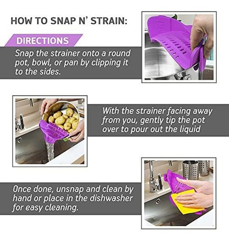 Cocina Gizmo Snap Strainer Pot Strainer Y Pasta Strainer