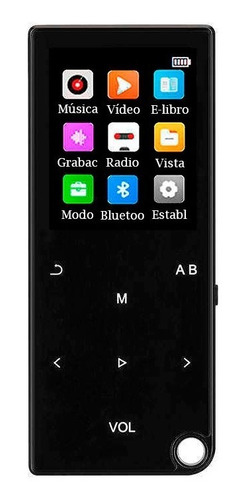 Reproductor Mp4 Mp3 8gb Bluetooh, Alarma, Fm Radio