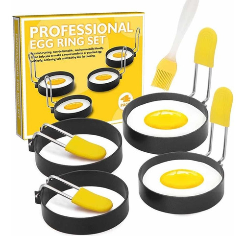 Pack De 4 Aros Para Huevos Pochados Perfectos
