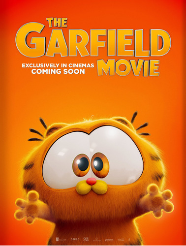 Posters Garfield La Película 2024 Banner Cine 100x70 Cm