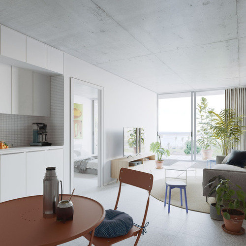 Venta Apartamento Monoambiente Con Terraza Centro