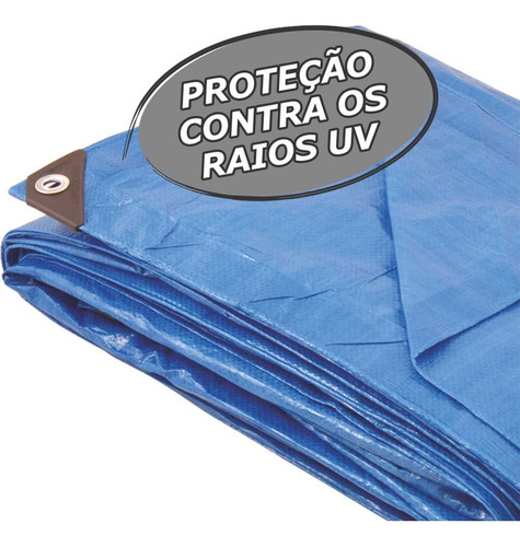 Lona Reforçada De Polietileno Azul 7 X 3 M Vonder
