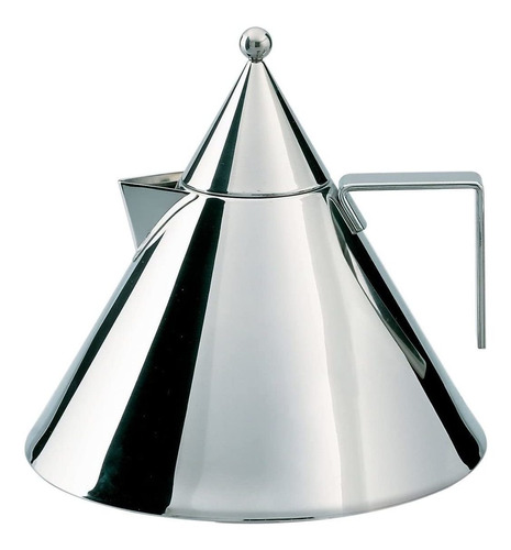 Alessi Il Conico 90017 - Caldera De Agua Con Asa, Acero Inox