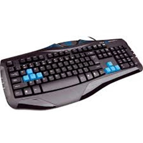 Teclado Gamer E-blue Usb Cobra Combatant X Preto E Azul