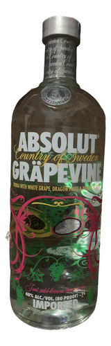 Vodka Absolut Raridade - Grapevine 1 L Lacrado Coleção Rara