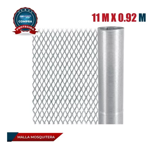 Rollo de 11 m x 0.92 m malla mosquitera de acero galvanizado