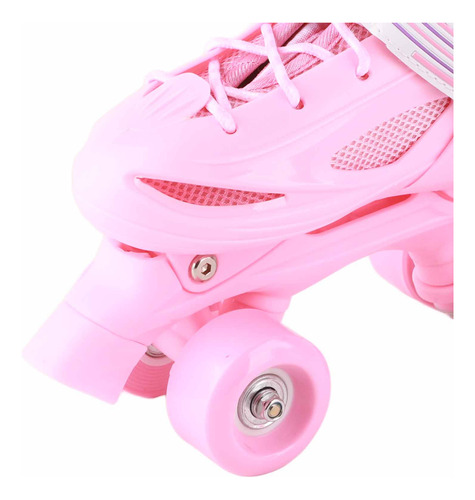 Patines Roller De 4 Ruedas Ajustable Doble Para Mujer
