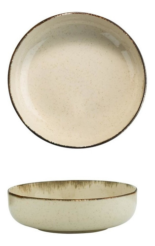 Bowl Compotera Porcelana Artesanal Filo Envejecido Rustic 15