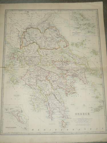 Mapa Antiguo De Grecia