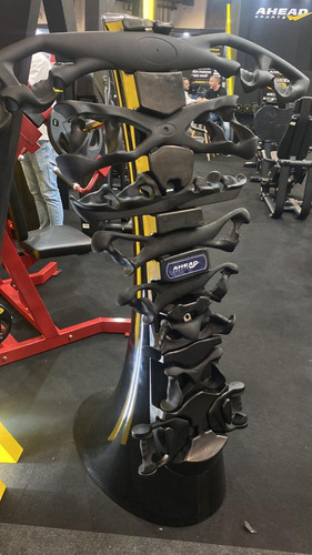 Kit Com 8 Puxadores + Suporte Ahead Sports Preto