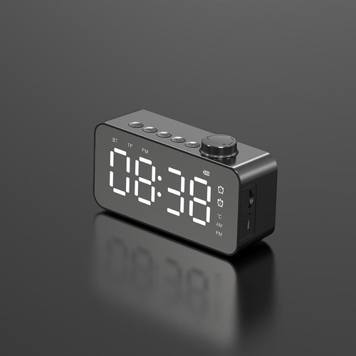 Radio Reloj Despertador Con Altavoz Bluetooth Radio Fm
