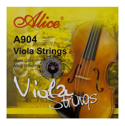 Jgo. De Cuerdas Para Violin, Nickel Alice A904