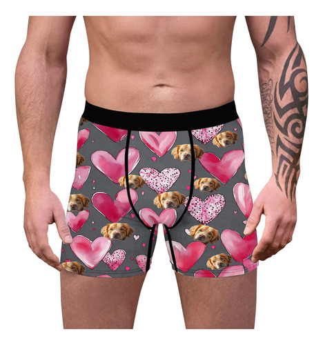 Cómodos Bóxers Estampados Para Hombre, Cierre Cómodo Y Trans