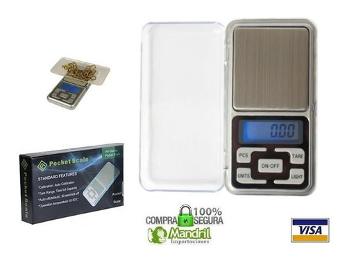 Mini Balanza Joyas Oro Gramos Pantalla Digital 0.01- 500gr