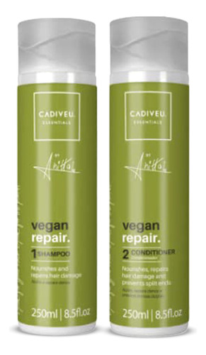 Cadiveu Essentials Vegan Repair By Anitta - Juego De Champ Y