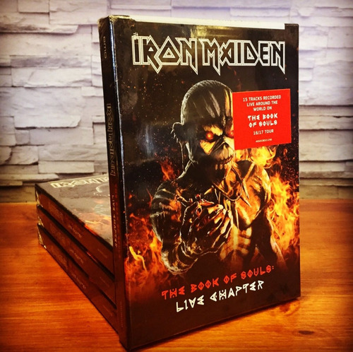 Iron Maiden The Book Of Souls Live Book Import Nuevo Stock