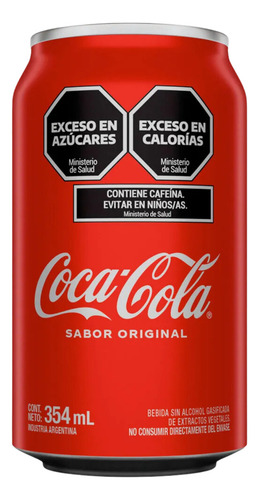 Coca Cola Lata 354ml Original Pack X6 Gaseosa Zetta Bebidas