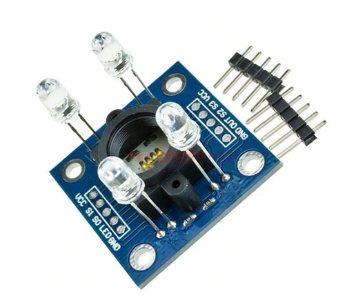 Módulo Sensor De Cor Tcs3200 E Reconhecimento Tcs230 Arduino