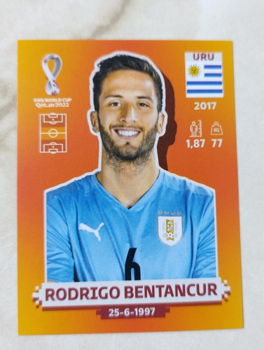 Figurita Rodrigo Bentancur Uruguay Qatar 2022