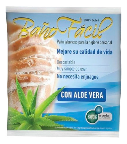 Paños Jabonoso Para Baño Fácil X10u