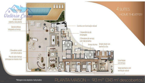 Imagem 12 de 18 de Apartamento À Venda, 570 M² Por R$ 24.994.184,00 - Itaim Bibi - São Paulo/sp - Ap1190