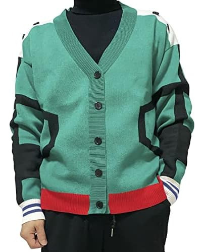 2024 Mha Izuku Midoriya Suéter Midoriya Izuku Deku Cosplay