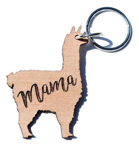 Llavero De Madera De Mamá Llama Regalo | Lindos Regalo...