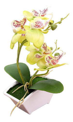 Seda Artificial Orquídea Bonsái Imitación Flor Tallo Ramo