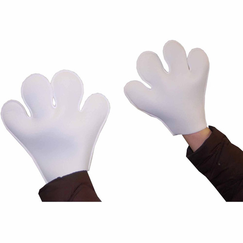 Guantes Blancos De Ratón Para Adulto  Accesorio De