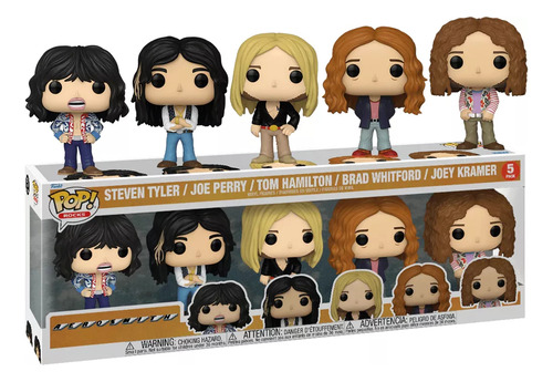 Funko Pop! Rocks: Aerosmith Banda Completa 5 Pack