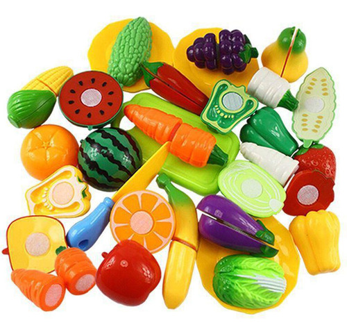 Juguete De Cocina Para Cortar Frutas Y Verduras Con Velcro,