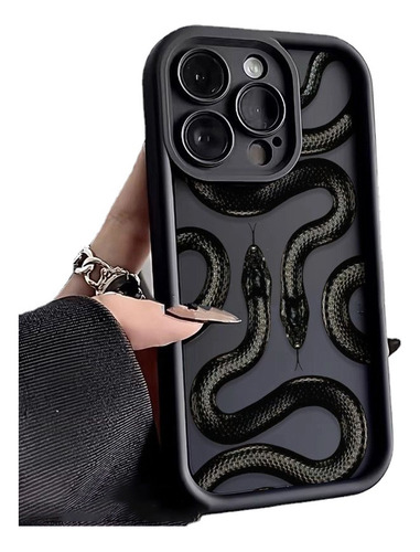 Funda De Teléfono Snake Graphic Para iPhone 15, 14, 13, 12,