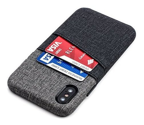 Dockem Luxe Funda De Tarjeta iPhone X - Minimalista Funda De