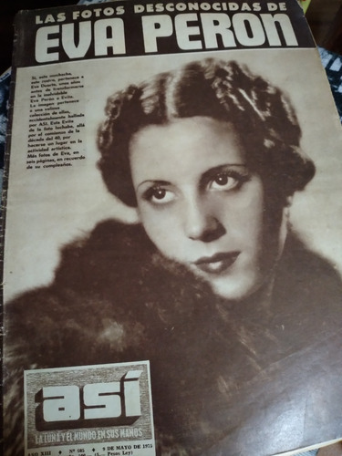 Revista Asi Eva Peron Las Fotos Desconocidas (Usado)