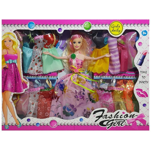 Muñeca Con  20 Vestidos / Juguete - El Regalón