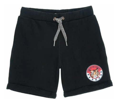 Bermuda Algodón Niño Wanama Kids Oliver Negro Premium