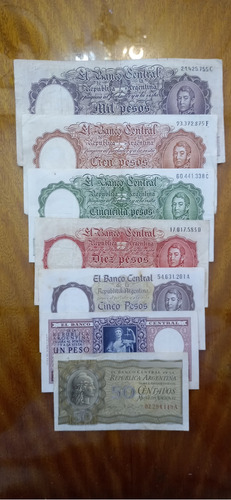 Billetes Argentinos Peso Moneda Nacional Serie N770