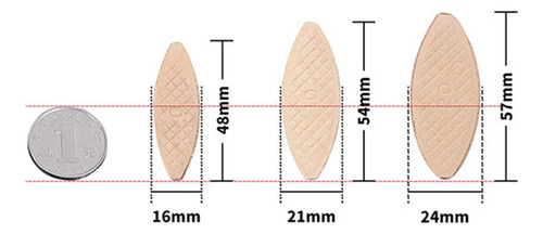 Paquete De 100 Para Unir Madera, Astillas De Nº10 53x19x4mm