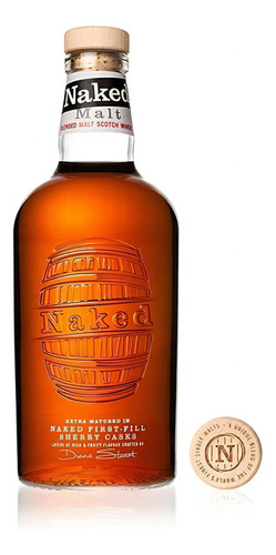 Whisky Naked Malt 1000ml 1litro 40% - Blended Malt