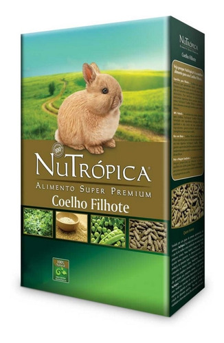 Ração Para Coelhos Filhotes Natural 1,5kg Nutrópica