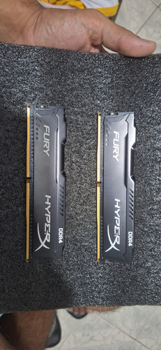 2x8gb 2400mhz Memórias Ram Fury Preto Kingston (Usado)