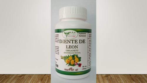 Diente De Leon Organico -  Pote 100 Capsulas 700mg