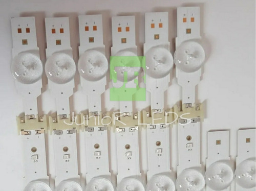 Kit 12 Barras Leds Un50ju6500g Frete Rápido + Nf + Novo