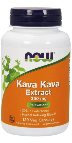 Now Foods | Kava Kava Extract | 250 Mg | 120 Veg Capsules