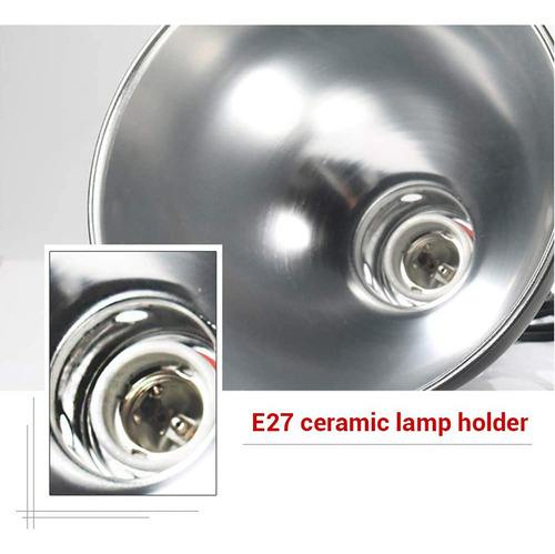 Emissor E27 Shade Holder E27, Cerâmica, Calor De Répteis, Uv