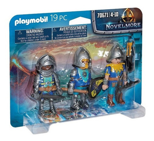 Figuras Para Armar Playmobil 3 Caballeros De Novelmore 19 Pc