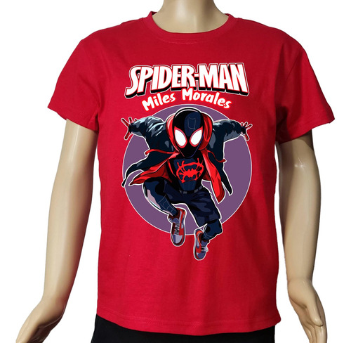 Camiseta Remeras Spiderman Miles Morales