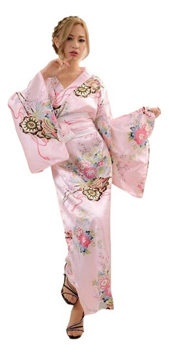Vestido Kimono Largo Sexy Para Mujer
