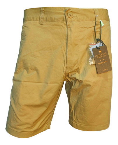 Bermuda Short Hombre Gabardina Importada En Varios Colores