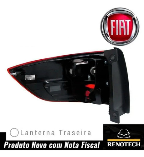Imagem 3 de 10 de Lanterna Traseira Direita Fiat Strada 2015 Acima 035061-x